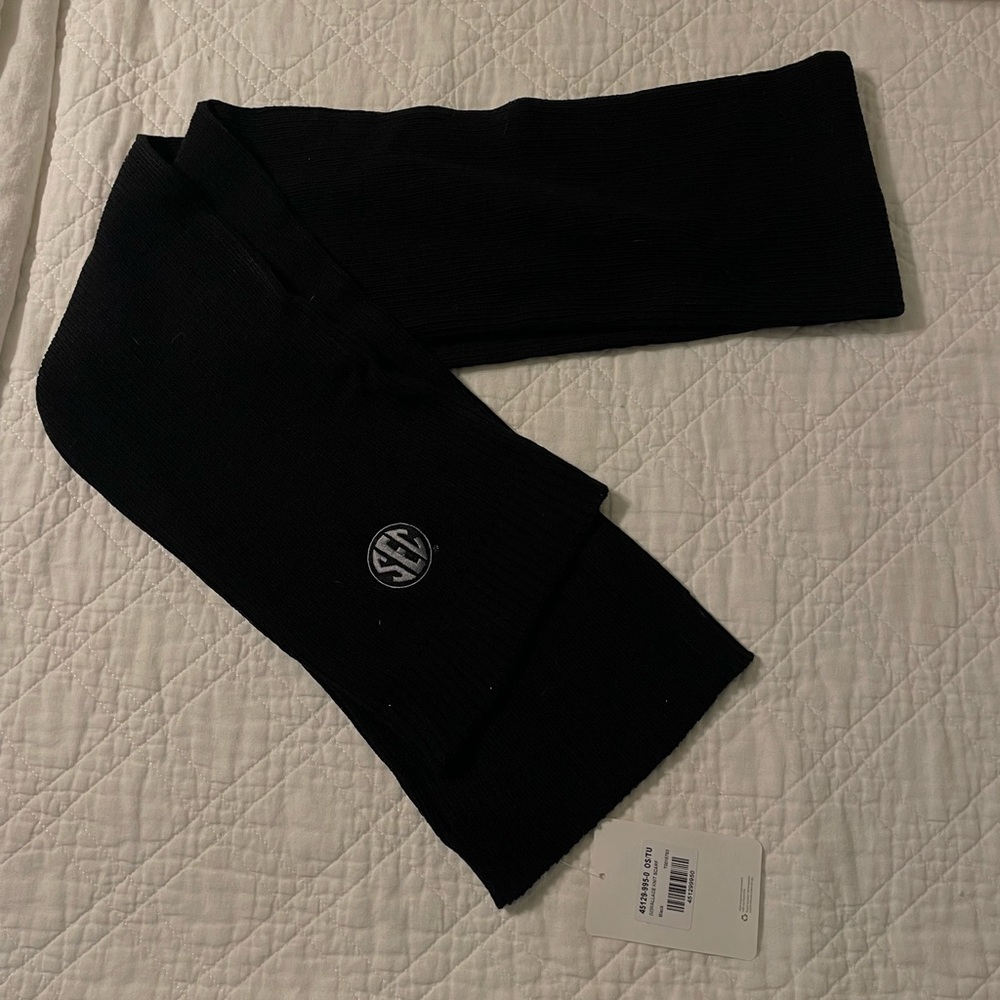 SEC black scarf, NWT